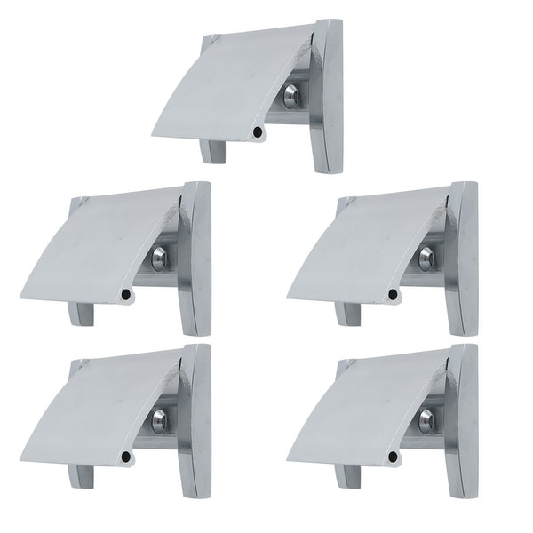 Cabinet Handle 2.5" Hole Center Zinc Alloy for Drawer Dresser 5pcs, Silver Tone - 5pcs/Type #3 - 2.5" Hole Center