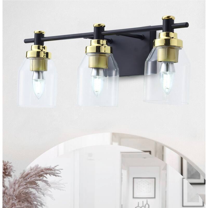 Modern 2/3-Light Glass Style Over Mirror Vanity Lighting Fxiture