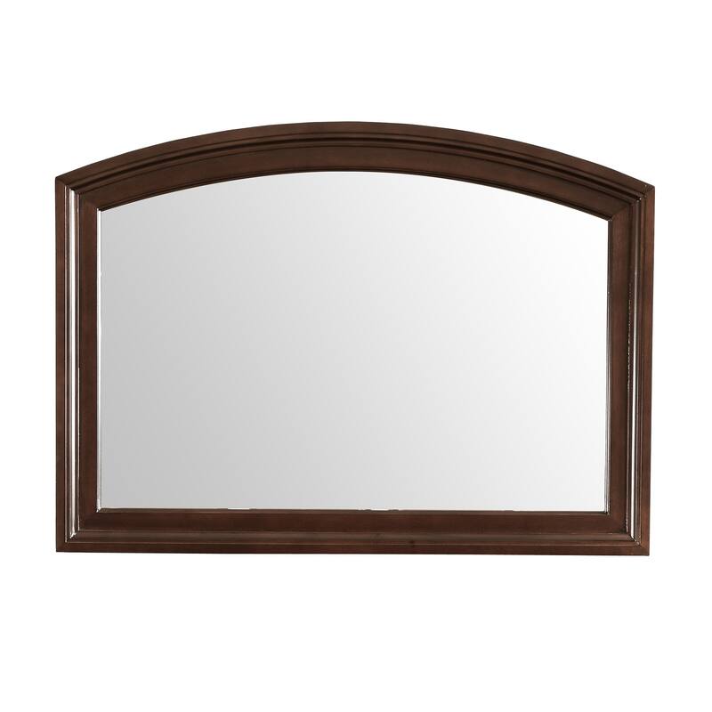Framed Arch Wooden Dresser Mirror - 47" - Brown