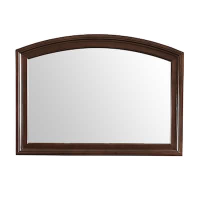 Framed Arch Wooden Dresser Mirror - 47" - Brown