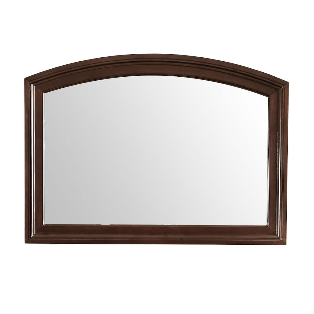 Framed Arch Wooden Dresser Mirror - 47" - Brown