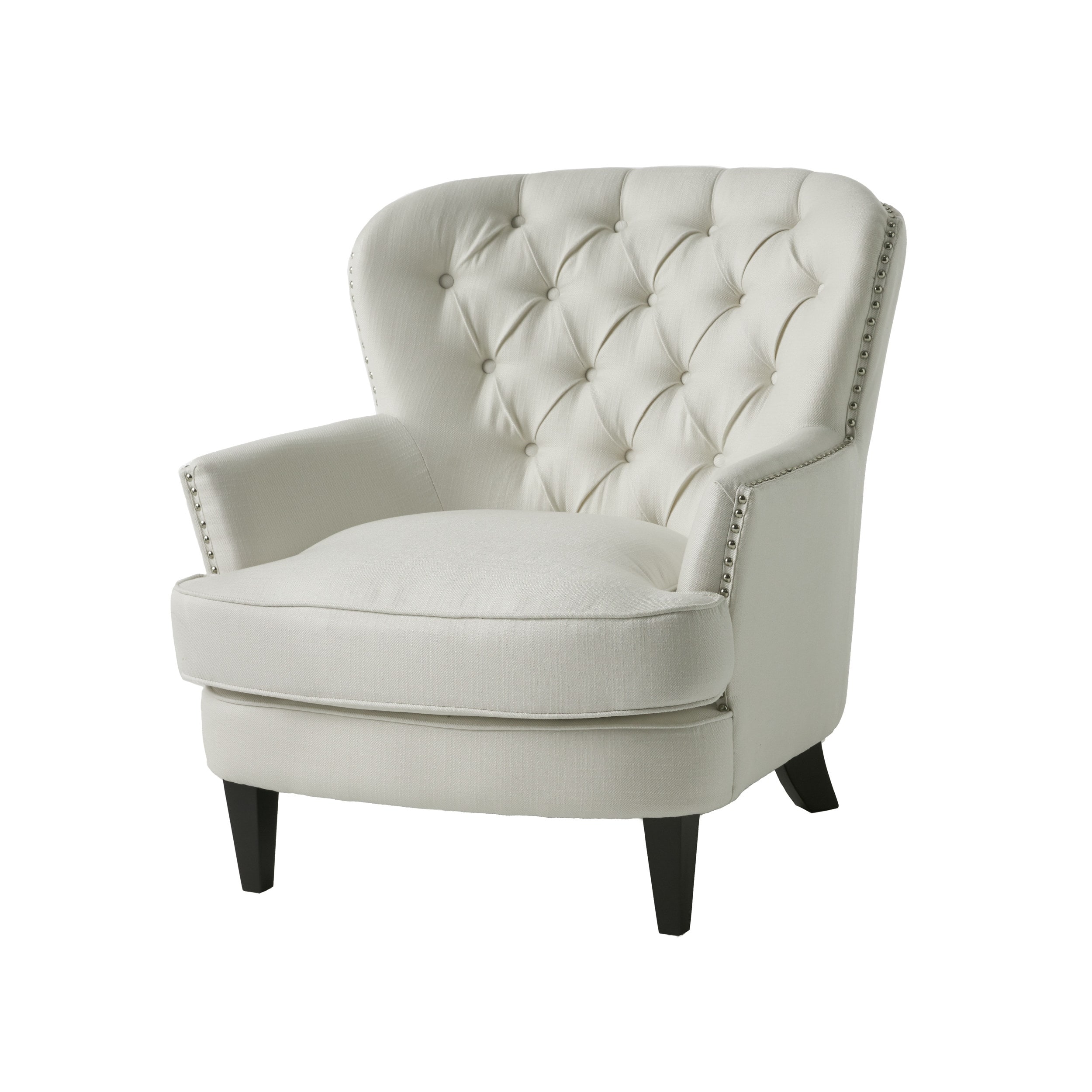 Tafton tufted outlet fabric club chair