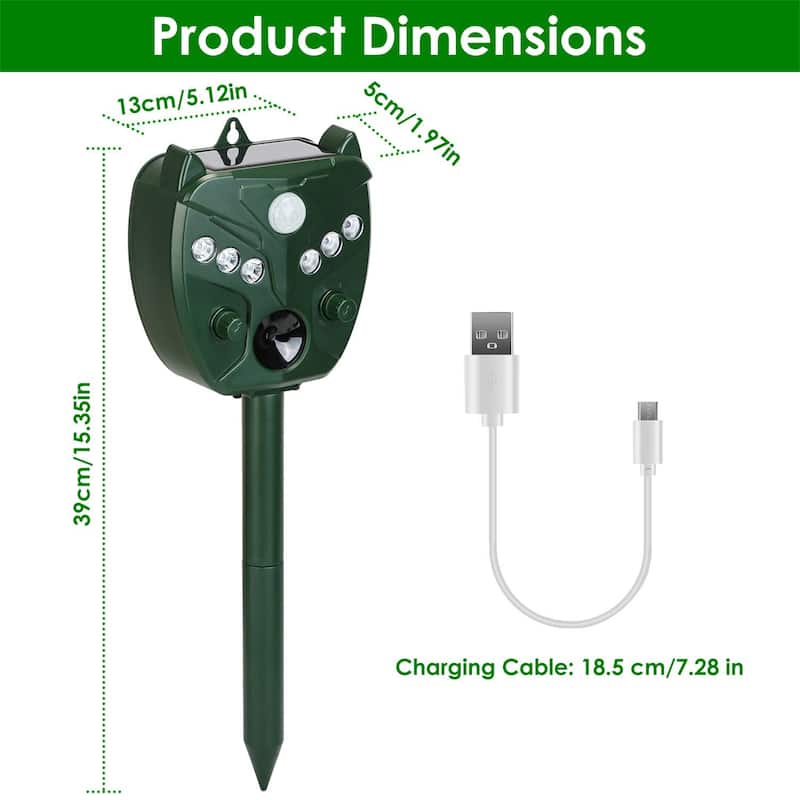 5-Gear Ultrasonic Animal Repeller