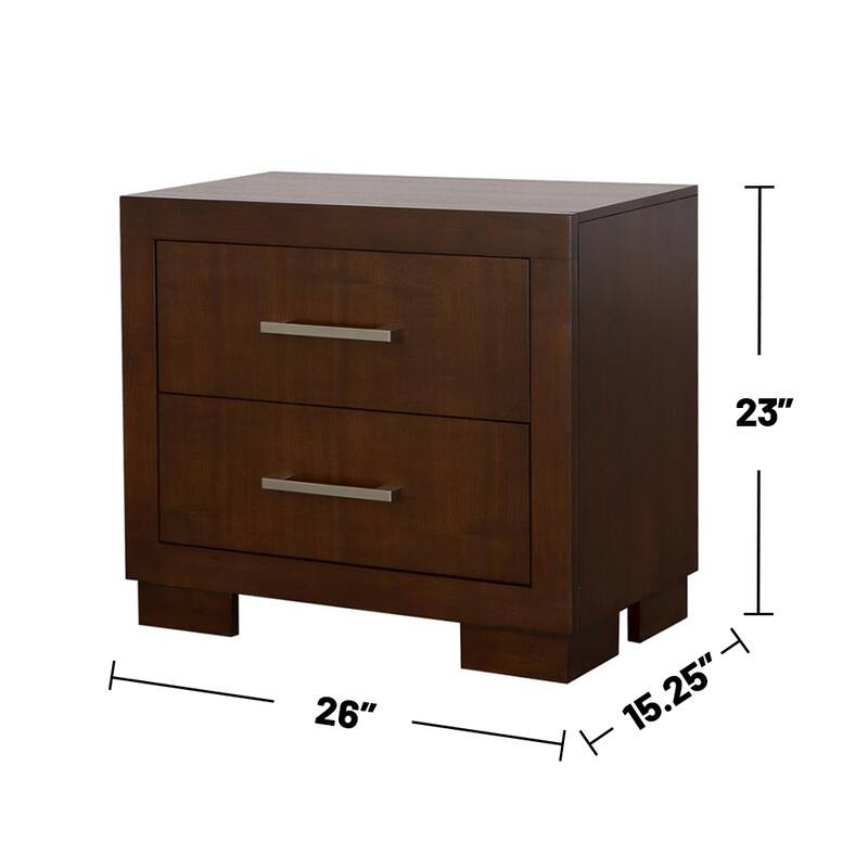 2 Drawers MDF Nightstand
