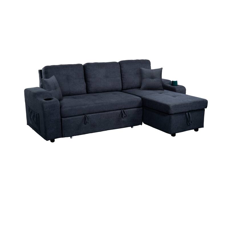 Comfortable sofa with magazine pocket,left and right interchangeable