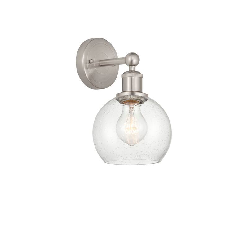 Innovations Lighting 616-1W-11-6 Athens Sconce Athens 11" Tall Wall - Brushed Satin Nickel / Seedy