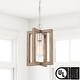 preview thumbnail 6 of 23, Modern Farmhouse 1-light Geometric Kitchen Island Pendant Lighting - 8 in. D