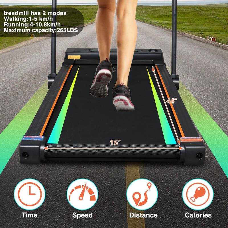 1.0HP Single Function Electric Treadmill with Hydraulic Rod
