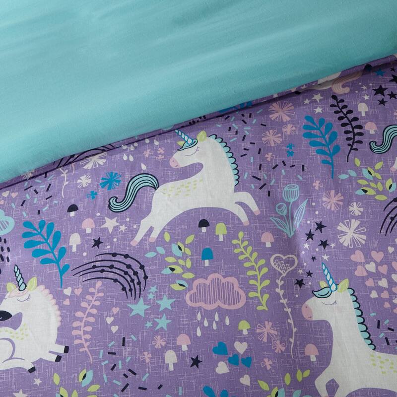 Intelligent Design Kids Ella Unicorn Cotton Duvet Cover Set