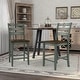 preview thumbnail 12 of 15, Jonah Farmhouse Wood Ladder Back Counter Height Chairs by Furniture of America (Set of 2)