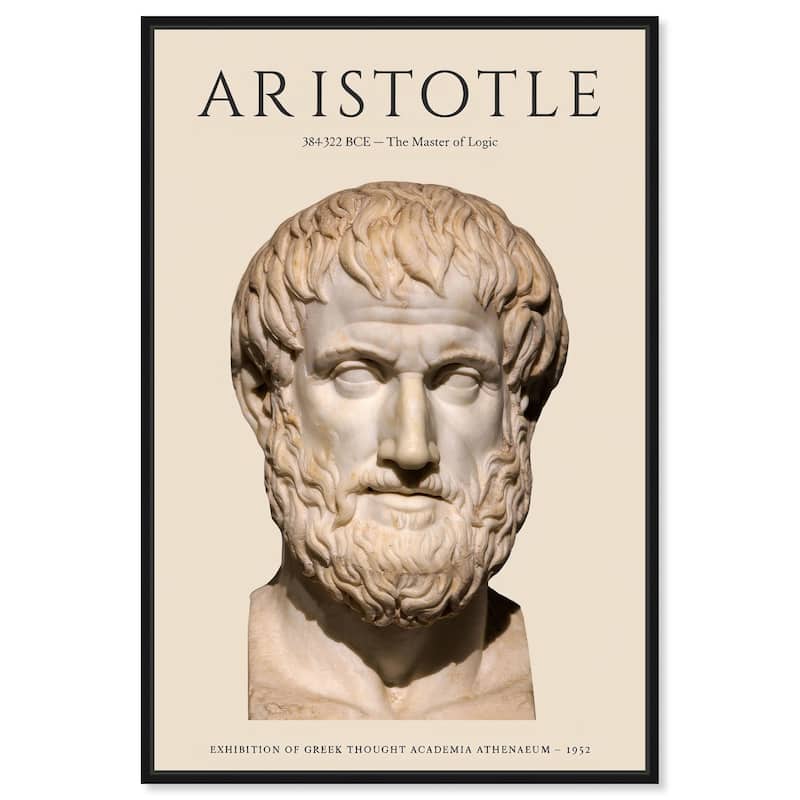 Greek Thinker Canvas by Art Remedy - Black - 20" x 30"