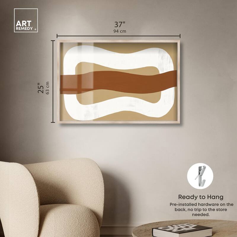 Minimal Wavy I Shadowbox by Art Remedy