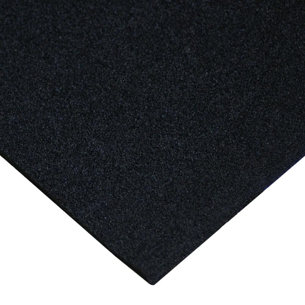 Rubber-Cal Open Cell Rubber - EPDM - 1/8" Thick x 39" Width x 78" Length - Black - 39x78