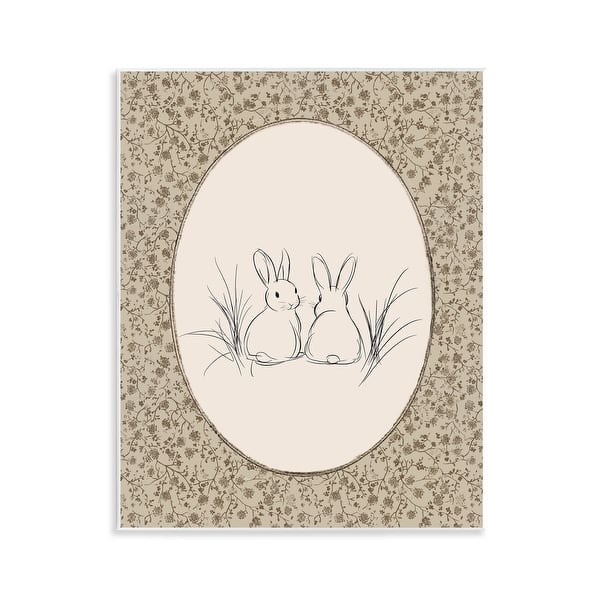 Stupell Vintage Baby Bunnies Wall Plaque Design By Ramona Murdock