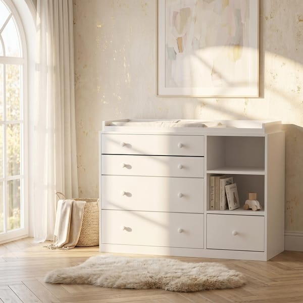 modern white dresser for nursery Nursery Dressers Nestig