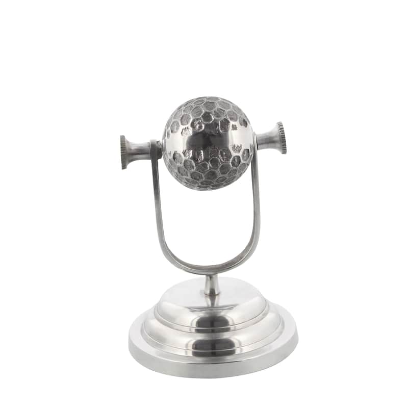 Aluminum Metal Microphone Decorative Sculpture - Silver - Roche River Decor