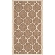 preview thumbnail 86 of 111, SAFAVIEH Courtyard Kathy Indoor/ Outdoor Waterproof Patio Backyard Rug 2' x 3'7" - Brown/Bone