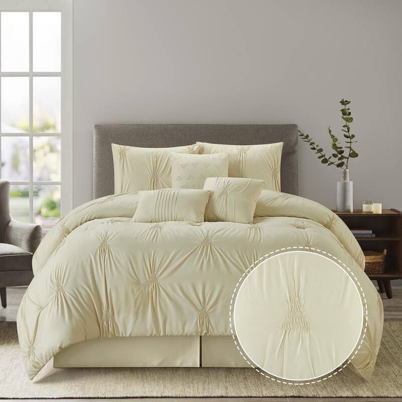 Nanshing Agathe 7 Piece Pintuck Comforter Set