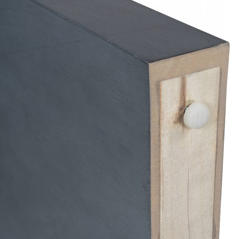 Rustic Console Table with Fluted Drawer Front