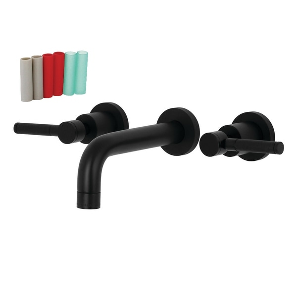 Kaiser Two-Handle 3-Hole Wall Mount Bathroom Faucet. Opens flyout.