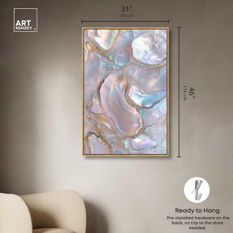 Fluid Preciousness III Canvas by Art Remedy