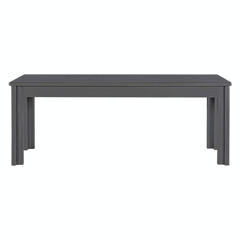 3-Piece Retro Dining Set - Rectangular Trestle Table with 2 Benches