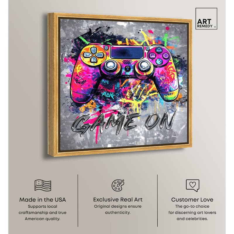 Game On Canvas by Art Remedy