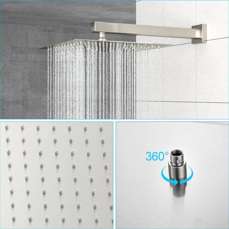 Modern Wall Mounted Dual Shower Head Shower Set