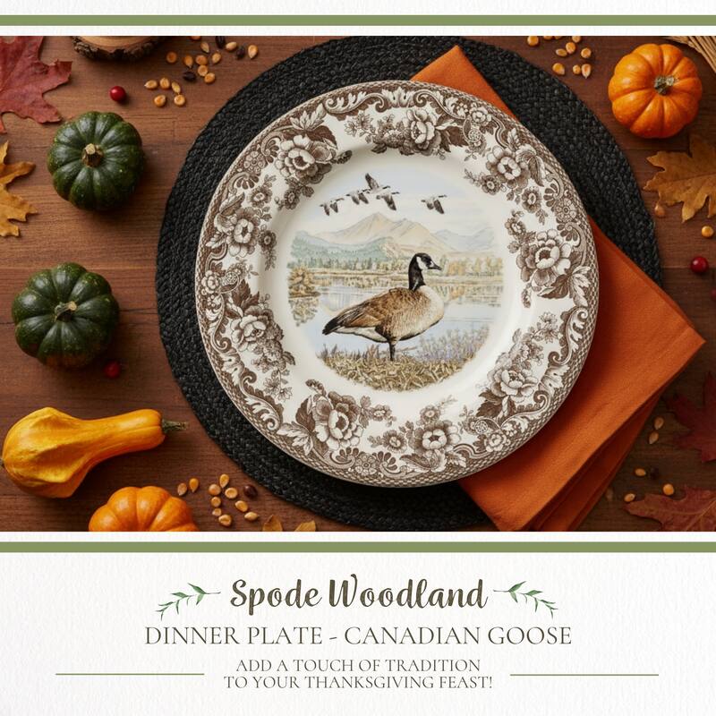 Spode Woodland Dinner Plate Birds Motif - 10.5