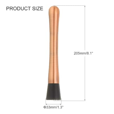 8inch Stainless Steel Cocktail Muddler Drink Muddler Bar Tool Rose Gold - Rose Gold