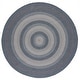 preview thumbnail 29 of 62, SAFAVIEH Handmade Braided Akina Cotton Rug 6' Round - Grey/Blue