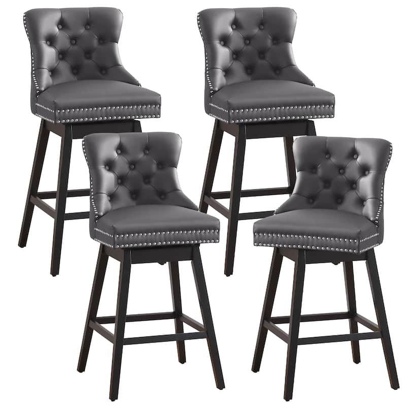 26"/30" Faux Leather Swivel Counter or Bar Height Stools