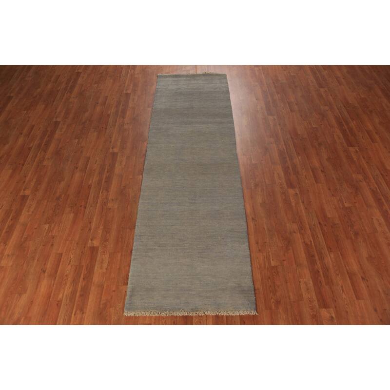 Gabbeh Oriental Runner Rug Handmade Stripe Wool Carpet - 2'9" x 9'4"