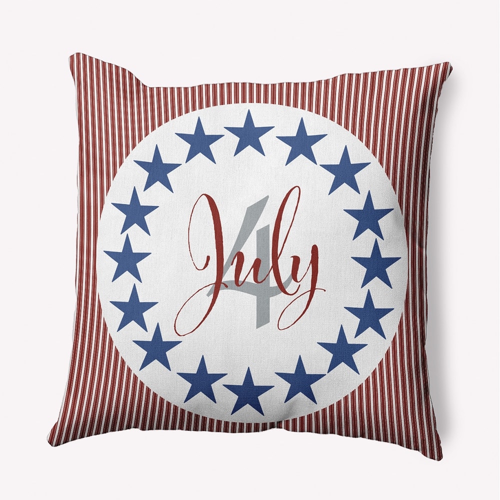 July Four Decorative Throw Pillow