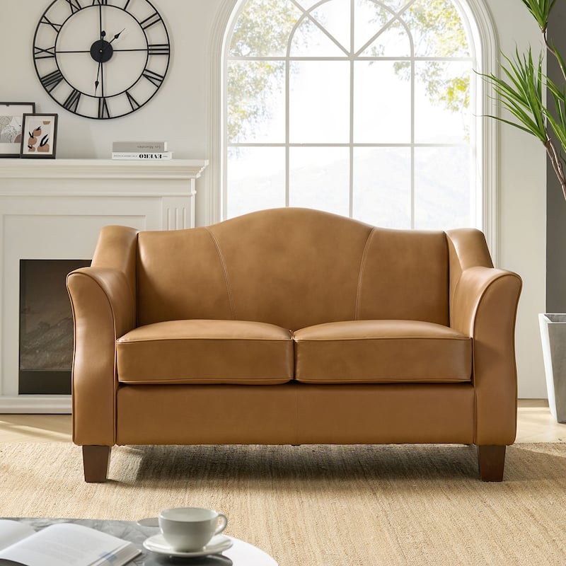Franco Traditional Genuine Leather Sofa Set of 2 by HULALA HOME