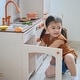 preview thumbnail 5 of 16, Teamson Kids Wooden Pretend Play Kitchen with Sink, Oven, Modular Fridge, and 14 Pcs Accessories for Age 3-5 Toddlers