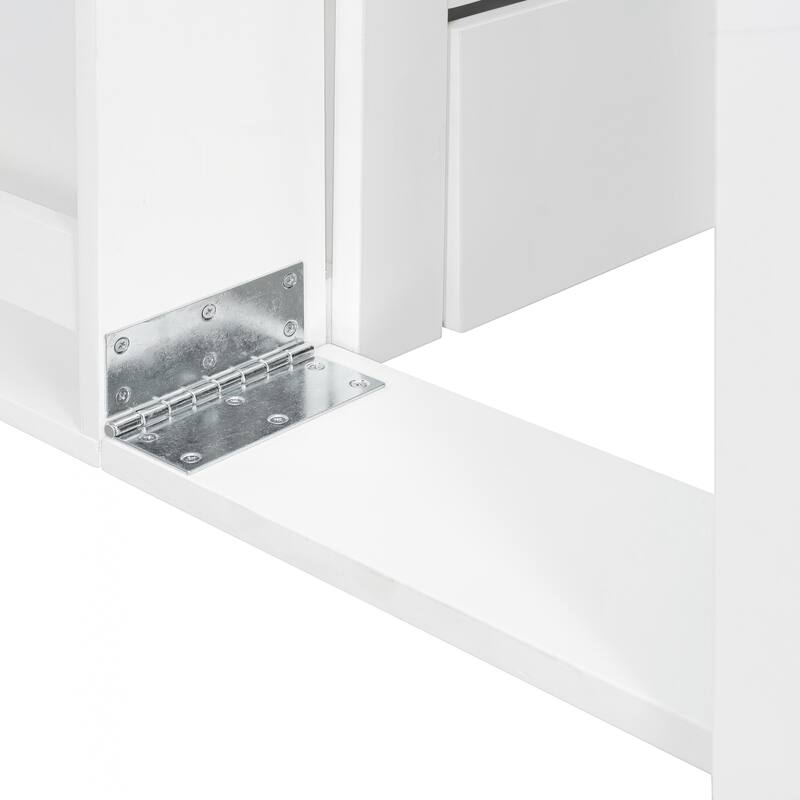 Queen Size Daybed with Removable Desk, Storage Drawers & Hydraulic Side Table