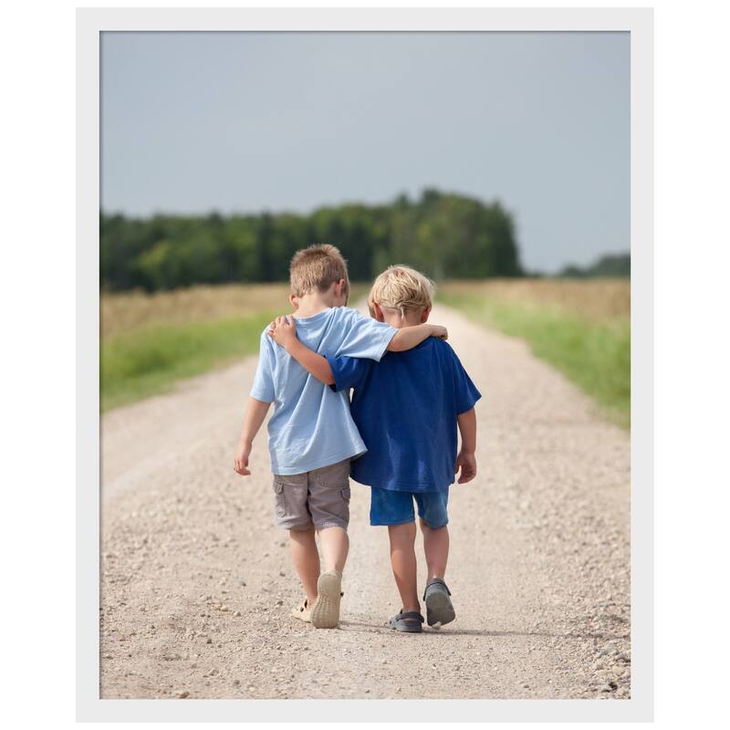 Incline Picture Frame, Photo Frame - 16x20 - Incline White