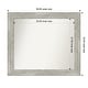 preview thumbnail 88 of 119, Dove Greywash Framed Non-Beveled Custom Wall Mirror, Bathroom Vanity Mirror Outer Size: 38 x 33