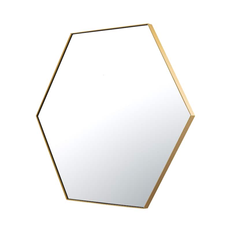 Put A Spell On You 30-in Framed Hexagonal Mirror