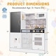preview thumbnail 5 of 6, Pretend Play Kitchen with Utensils for Kids Aged 3+ - 36" x 12" x 39"
