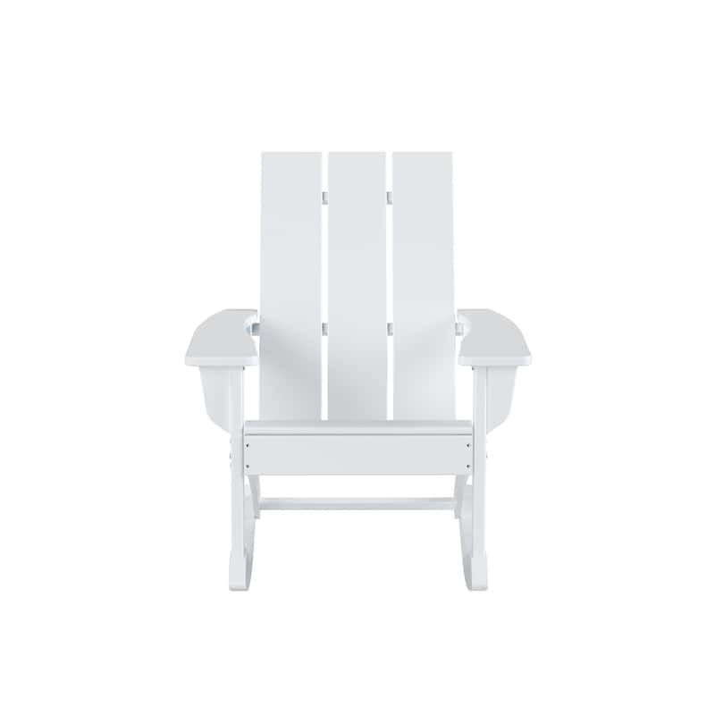 Shoreside 5-Piece Poly All Weather Rocking Chair Conversation Set