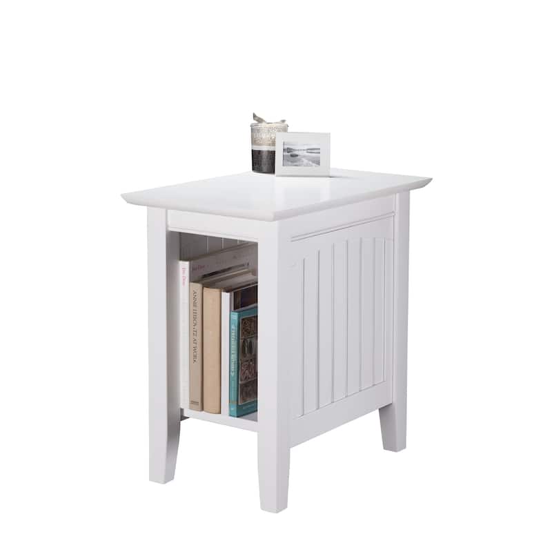 Side Table Accent Table for Couch Living Room Chair White Finish - 22
