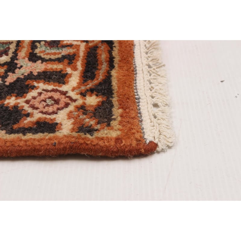 ECARPETGALLERY Hand-knotted Serapi Heritage Copper Wool Rug - 2'6 x 11'11