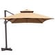 preview thumbnail 37 of 58, Pellebant 10 X 13 Feet Outdoor Cantilever Umbrella with Base Tan-NoBase