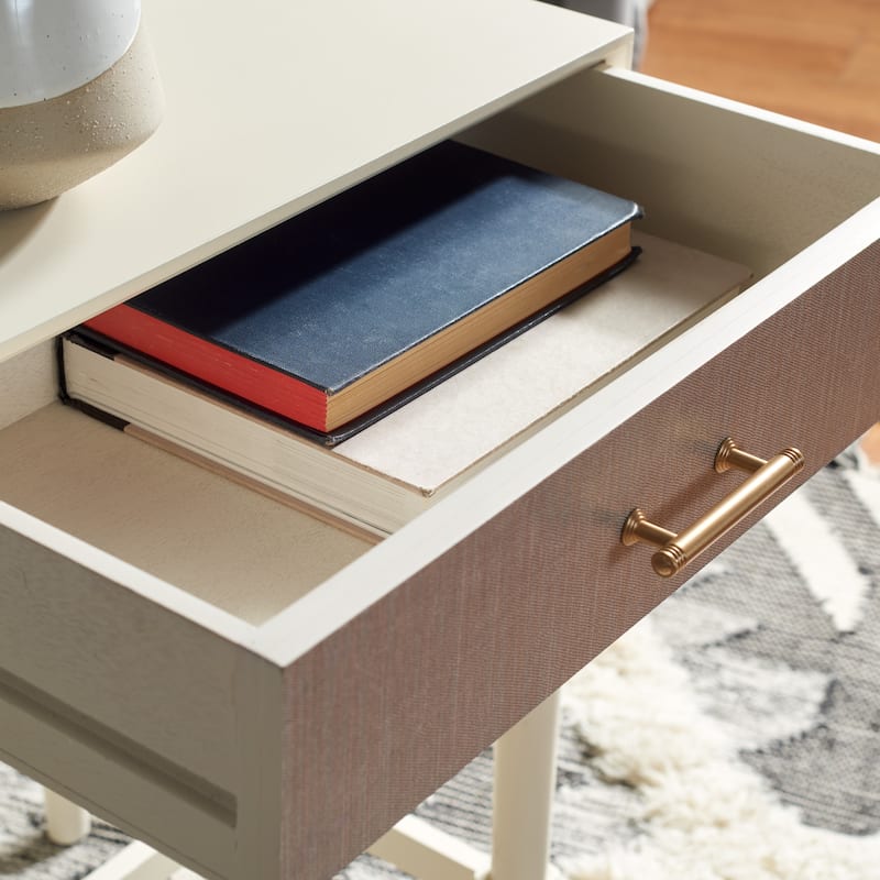 SAFAVIEH Antja 1-Drawer Accent Table - 19" W x 15.8" L x 26" H - 19Wx16Dx26H - White