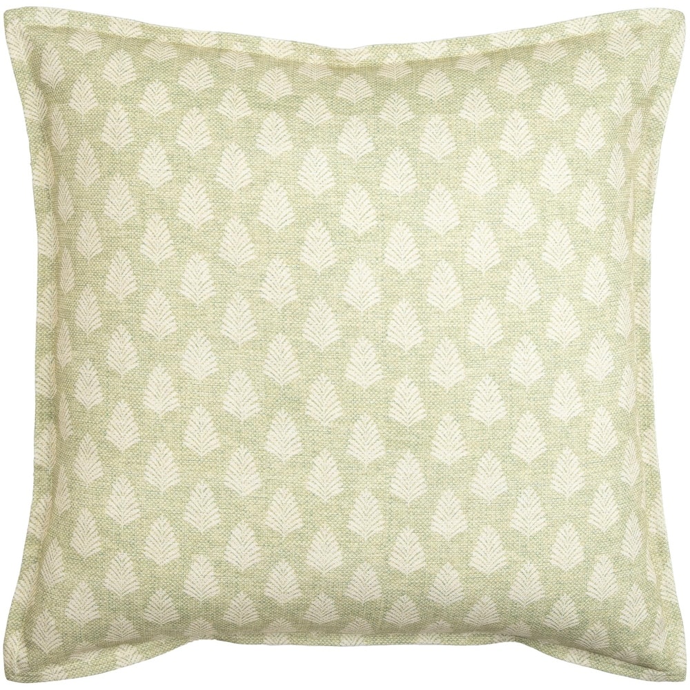 Livabliss Gardner Farmhouse Border Decorative Throw Pillow
