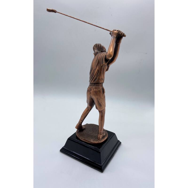 Women Golfer on engravable pedestal base