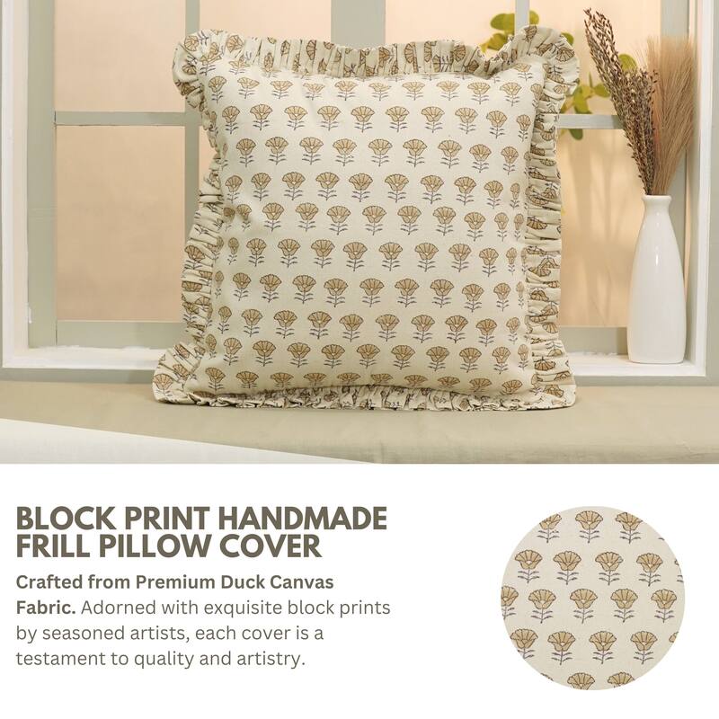 Square Pillow Cover By Fabdivine For Your Livingroom - KOHINOOR