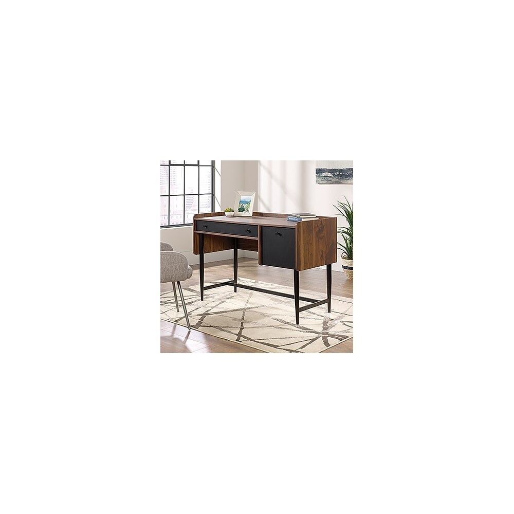 Shop Sauder Woodworking 420284 Harvey Park 46 Inch Wide Ready To Assemble Desk Grand Walnut Overstock 22923557